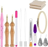 🌸[Diseño ergonómico] - el mango de madera tiene un perfil ondulado y un tubo de aguja de latón que es fácil de agarrar y controlar. El color de la madera natural es muy bonito y puede hacer que el estado de ánimo sea feliz.