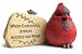 BANBERRY DESIGNS Cardinal Desk Rock - When Cardinals Appear Angels are Near - Memorial Sentiment with Red Cardinal Design - in Loving Memory of a Loved One