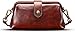 Produktbild Crossbody Handbags Retro Handmade Doctor Bag, Premium Leather Retro Handmade Bag, Unique Opening Small Women Bag Multipurpose Zippy Handbags for Girls (Brown)