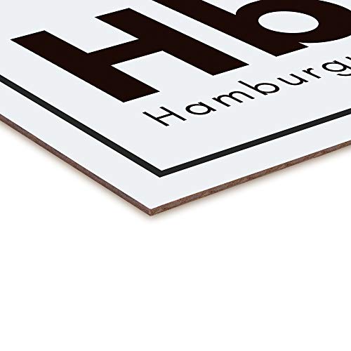 Arte Maníacos Quadro Decorativo Hamburguer Elemento - 23x16,25cm