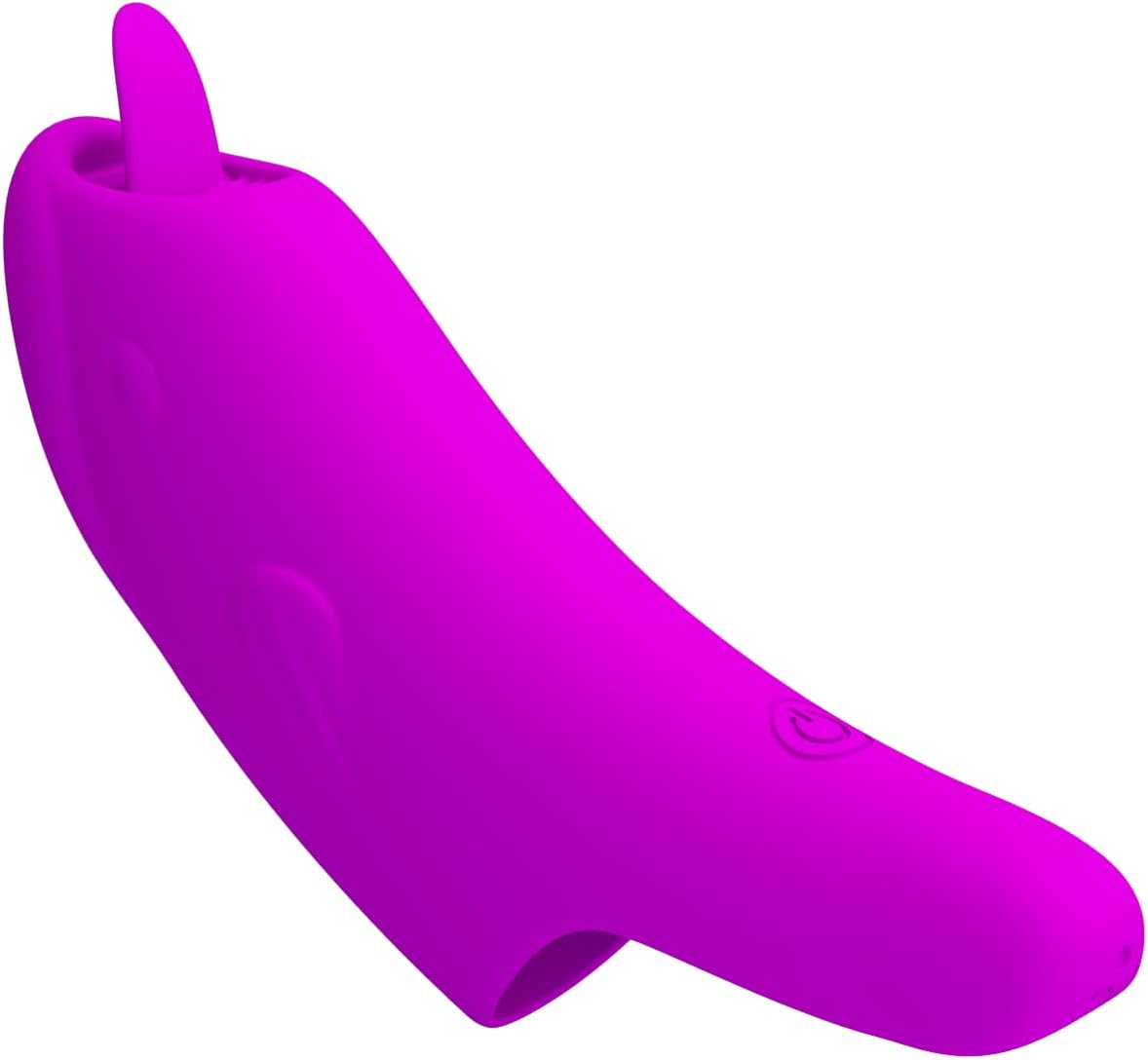 Finger Vibrator for Women, Silicone Personal Massager with 10 Vibration Modes, Waterproof Rechargeable G Spot Nipple Vibrator, Quiet Portable Adult Sex Toys for Women Couples