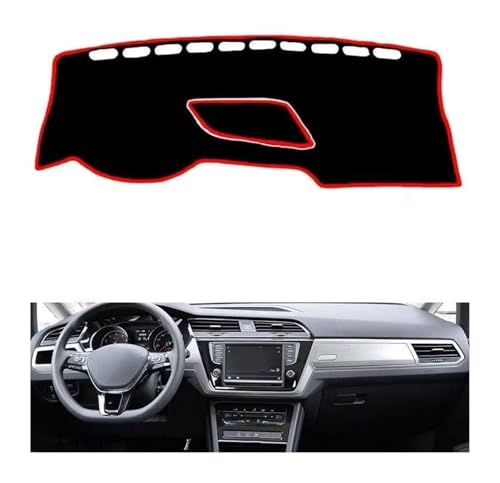 Alfombrilla para salpicadero de coche VW Touran MK2 negro 2