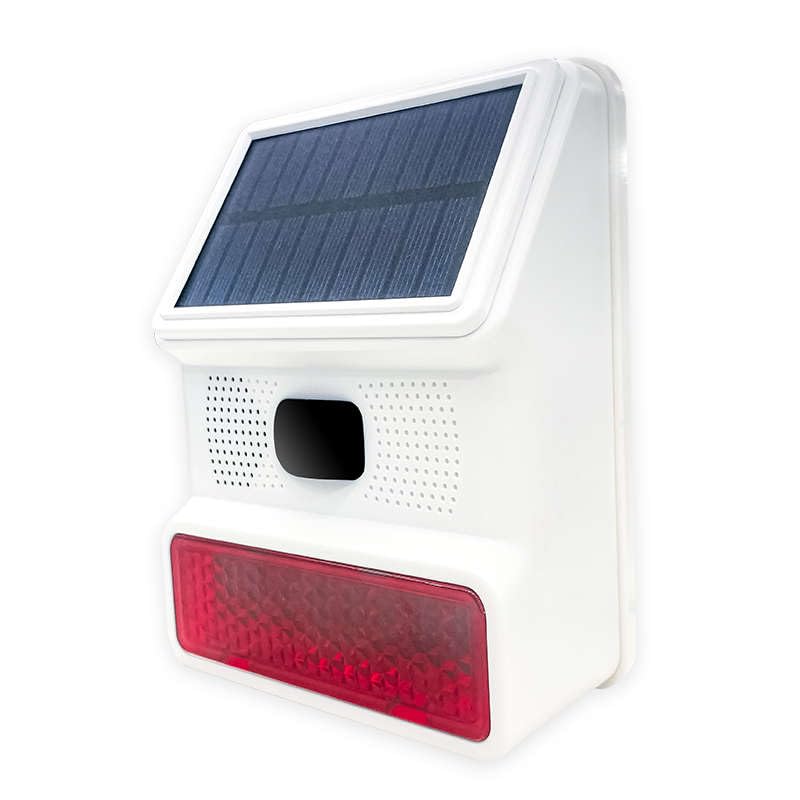 HXA523 Solar Ausensirene – Drahtlos, Kompatibel mit HUXGO Smart Home Sicherheitsystemen mit Solarpanel | 100 dB Wetterfeste Alarm