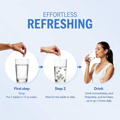 Hydrogen Water Tablets, 8 Ppm Hydrogen Tablets for Drinking Water, Supports Energy, H2 Molecular with Magnesium, Hydration & Recovery, GMO-Free, & Cognitive Performance with, Pure & Non-GMO, 90 Count - Image 6