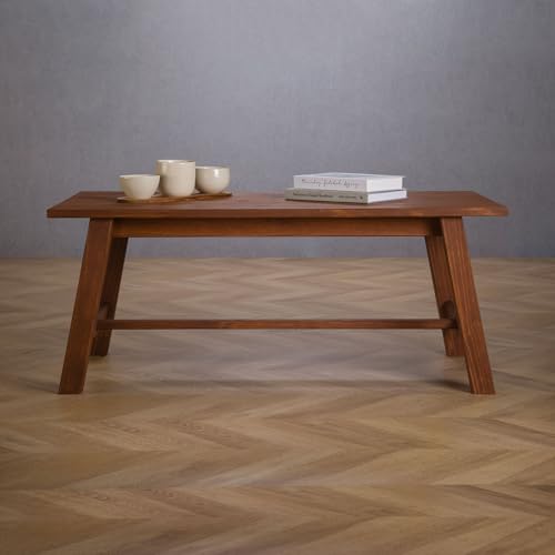 Table basse LUZERNA pin massif 110 cm - IDIMEX