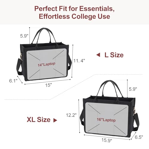 F-color College Tote Bag for School - Large Canvas Teacher Tote Clinical Nurse Bag for Women Nursing Work3