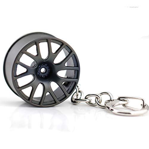 Image of maycom Creative Classic Tree Shrew Champion wheel Auto Part Model Wheel Rim Tyre Keychain Keyring Key Chain Ring Keyfob