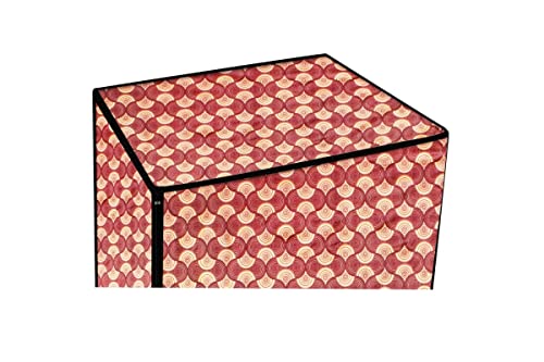 Image of Stylista Washing Machine Cover Compatible for IFB Senator Smart 8 Kg Front-Load Counterchange Pattern Brick