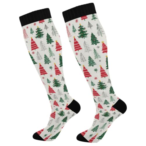 Image of Wusikd Halloween Black Cat Compression Socks for Women and Men Circulation Pumpkin Long Socks for Athletic Running 1