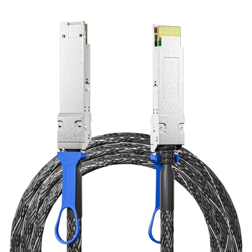 Image of 10Gtek 400GBASE QSFP-DD to QSFP-DD Passive Direct Attach Copper Twinax Cable, for Cisco QDD-400-CU2.5M, 2.5-Meter(8.2ft)