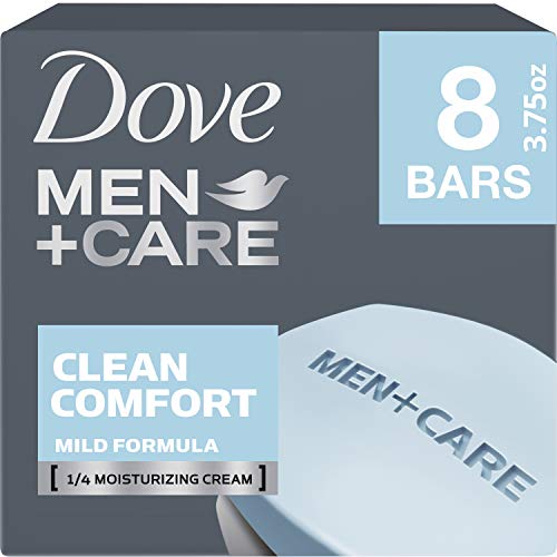 Dove Men+Care Body And Face Bar To Clean And Hydrate Skin Body And Facial Cleanser More Moisturizing Than Bar Soap 3.75 Oz, 8 Bars #TOP1