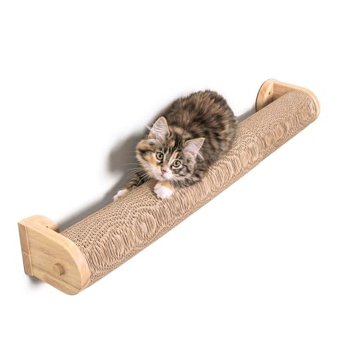 Image of Floating Cat Shelf & Perch - Wall-Mounted Climbing Furniture for Cats - Moonbeam Path | Ascentials by FurHaven