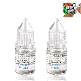 2 Stück Cube Silikonöl für Zauberwürfel, Transparentes Schmiermittel für Puzzlewürfel, Würfel Schmiermittel für Gleichmäßige Drehflüssigkeit, Mechanik Schmi/ermittel für Speed Cube
