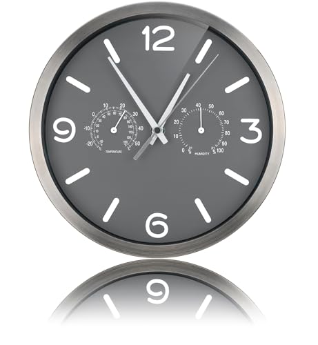 Miniatura 2 de Bresser Reloj De Pared, Gris, 250x250mm