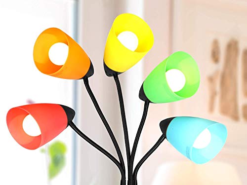 2 Pack Plastic Lampshade, 5.7 Inch High, 4.1 Inch Diameter, 1.65 Inch Fitter, Replacement Plastic Lamp Shade For Led Floor Lamp [Orange] #TOP4