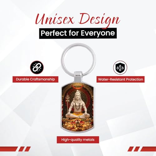 Image of Stylish Metal Keychains with Permanent Glossy Print - Inspirational Quotes & Spiritual Designs - Perfect Key chains for loved ones, Personal Use, Gifts & Return Gifts