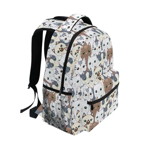 Cats Backpack for Boys Girls Kids Animal Backpacks Cool Lighting Bookbags for 2nd 3rd 4th 5th 6th Grade Back to School Book Bag Gifts2