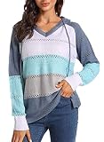 Underkingo Women's Long Sleeve Pullover Hoodies Lightweight Hooded Sweaters Sweatshirt fall and wint
