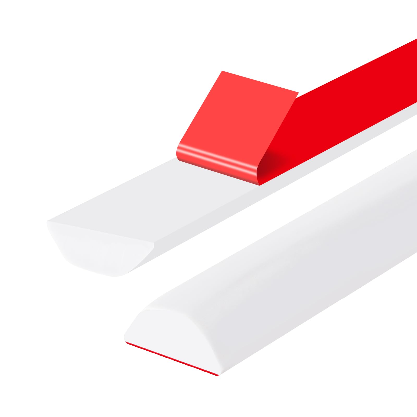 Tecdw White 200Cm Walk In Wet Room Floor Barrier，Bathroom Self-Adhesive Shower Seal Strip,Wet And Dry Shower Tray Seal，Shower Tray Sealing Strip，Shower Water Barrier For Bathroom, Kitchen