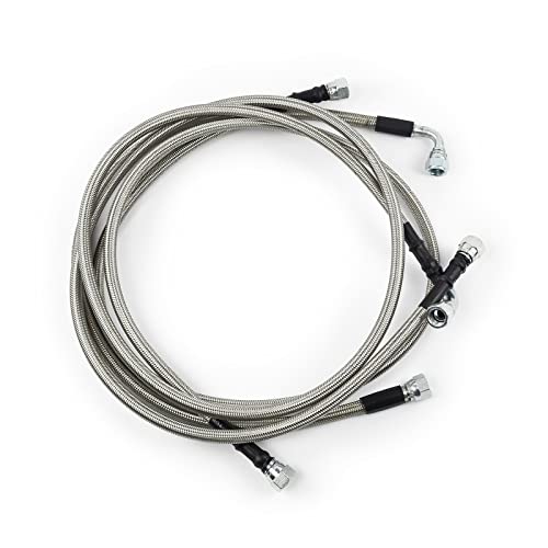 48RE Transmission Cooler Hoses Lines Kit SS Fits for