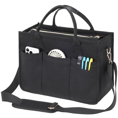 F-color College Tote Bag with Zipper