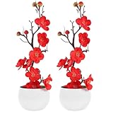 Fleur artificielle en pot : cette plante artificielle de type bonsaï est idéale pour décorer une chambre, un salon, un bureau, un hôtel ou tout autre lieu. elle peut également servir de centre de table