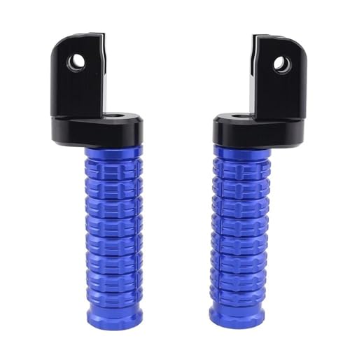 Repose-pieds avant Trident 660 antidérapant en alu bleu CNC