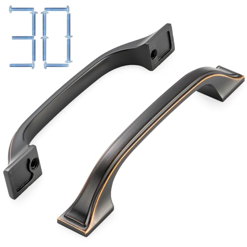KOOFIZO 30 Pack 3-3/4 in Oil Rubbed Bronze Cabinet Pulls Drawer Handle 1958