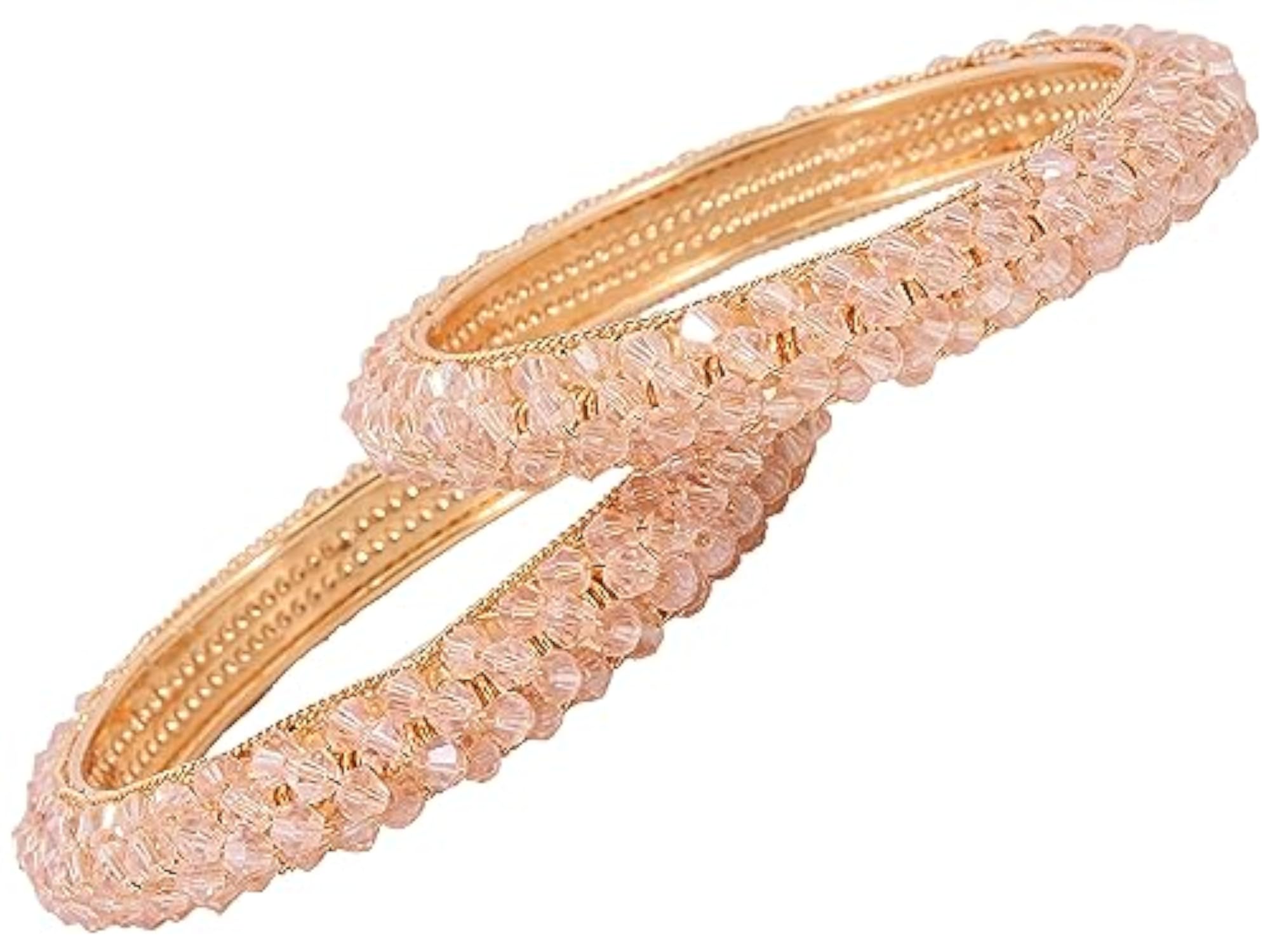 Stylish Fancy Pearls Bangles Set - Pack of 2