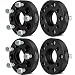 ECCPP 5 lug Wheel Adapters Hubcentric 4X 1.25 inch 5 lug 5x4.5 to 5x5 Wheel Spacer Adapter Fits for Jeep Wrangler JK RIMS on A TJ OR YJ