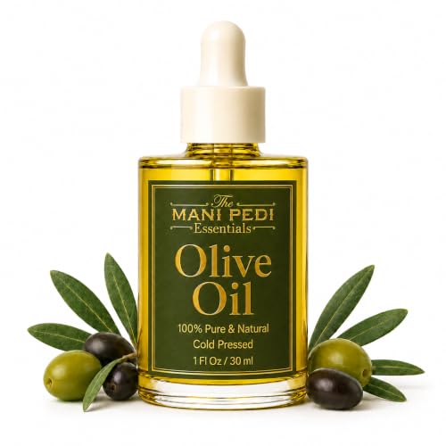 Image of TMPE Cold Pressed Olive Oil for Hair Growth & Skin - Olive Hair Oil for Deep Nourishment, Frizz Control & Smooth Shiny Hair | Body Massage Oil - 30ml