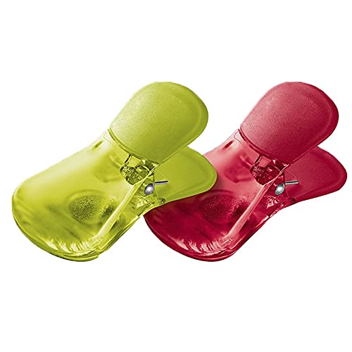 Kit 6 Clips Magnético Plástico Geladeira Anotações Ímã