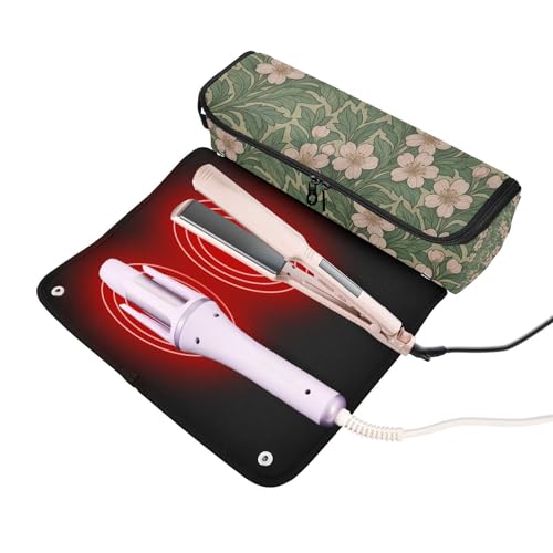 Bolsa de viaje para herramientas de cabello con estera térmica miniatura 2