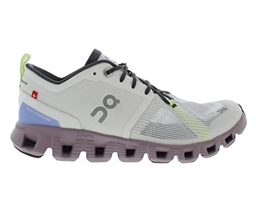 On Women's Cloud X 3 Sneakers, White/Heron, 10.5