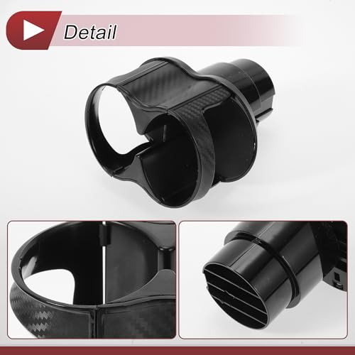 Portavasos Extensor para Carro 2 en 1 Negro ABS miniatura 5