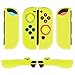 Price comparison product image TNP Nintendo Switch Joy-Con Grip Gel Guards with Thumb Grips Caps - Protective Case Covers Anti-Slip Ergonomic Lightweight Design Joy Con Comfort Grip Controller Skin Accessories (1 Pair Yellow)