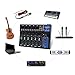 Bluetooth Portable Audio Mixer w/USB DJ Sound Mixing Console MP3 Jack 48V Power, 7 Channel Bluetooth Mixer, 7-Channel Bands Mixing Boards For Studio Recording, Home KTV