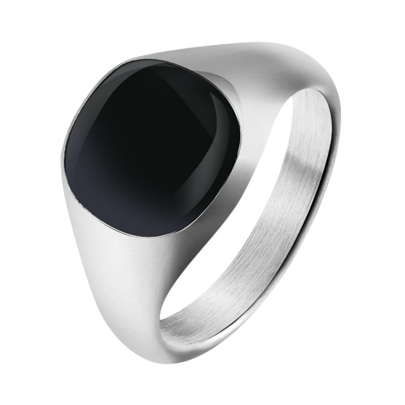 salty alpha Anti Tarnish Vintage Stainless Steel Finger Ring for Men | Stylish Durable Jewellery Accessories | Rings for Man | Minimal Jewelry | Birthday Gift for Boys (Size - 9)-picture-10