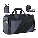 Bolsa de deporte plegable: esta bolsa de deporte plegable multifuncional es ligera y compacta, con un tamaño de plegado de 30 x 24 x 10 (cm). Se puede utilizar como una bolsa de pecho o como una pequeña mochila diaria. Se pliega fácilmente en una bolsa pequeña y ocupa muy poco espacio.