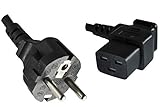 Stecker 2: 3-Pol Kaltgeräte-Stecker gewinkelt 90 Grad C19 für 16A