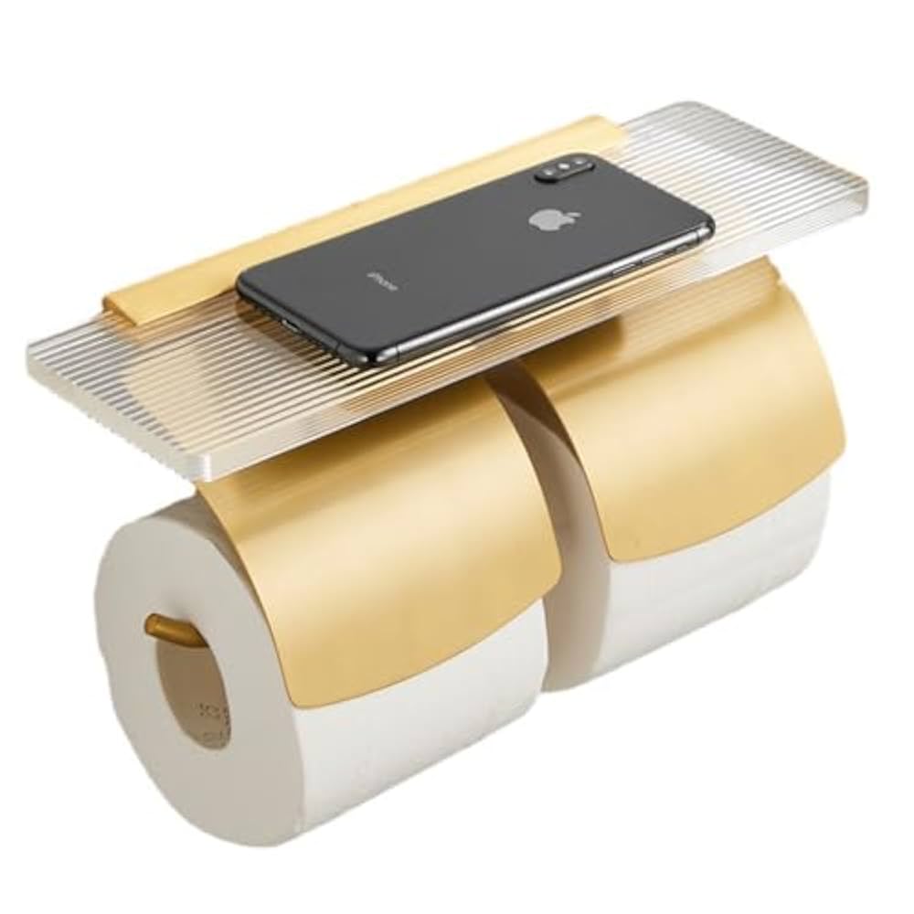 Amazon.co.jp: Jshigogo トイレットペーパーホルダー ダブル