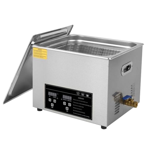 15L Ultrasonic Jewelry & Glass Cleaner with Timer & Heater