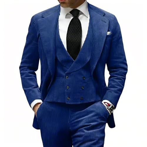 Corduroy Man Suit Dinner Dress Wedding Clothing Tailor Blazer for Groom Tuxedos Groomsman Suit