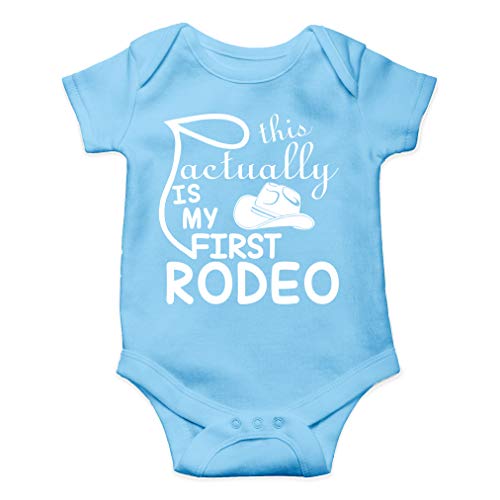 Image of AW Fashions This Is Actually My First Rodeo Baby Bodysuit Adorable Newborn Girl Boy Clothes Newborn Romper