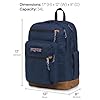 JanSport Cool Backpack, with 15-inch Laptop Sleeve - Large Computer Bag Rucksack with 2 Compartments, Ergonomic Straps, Navy #3