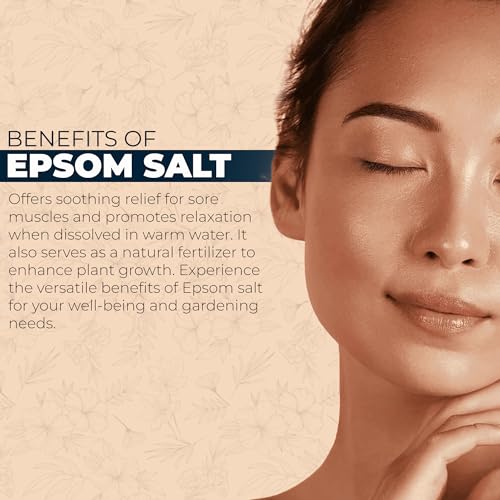 Pure Epsom Salts 10kg, Total Body Therapy, 100% Pure Premium Quality Magnesium Sulphate Traditional Bath Soak, Fine 1.4mm Easily Dissolvable Grain Size, Vegan Friendly - Image 5