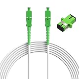 【Débit De Transmission Élevé】Fibre monomode OS2 avec connecteurs simplex SC/APC 8°. Offre des connexions gigabit stables pour la transmission de données longue distance et à haut débit, notamment pour les jeux en ligne, le streaming 4K et les réseaux d'entreprise. Parfait pour le FTTH, les centres de données, les télécommunications et les besoins de câblage réseau professionnels nécessitant une faible perte de retour.