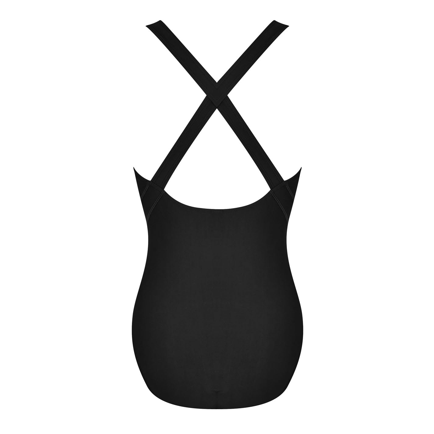 Slazenger Damen X Back Schwimmanzug Flatlocknähte Schwarz M