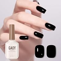 Amazon | GAOY ジェルネイル カラージェル 黒 ブラック 単色 16ml UV