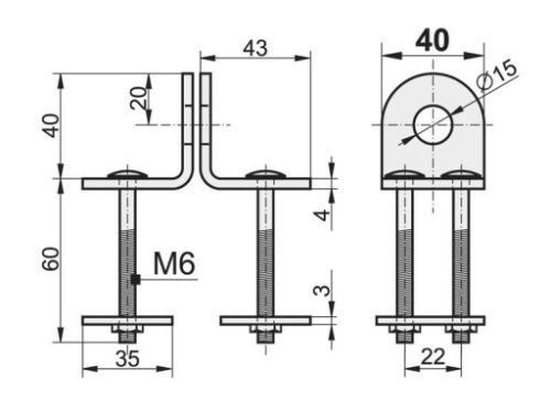 Image of Kowal SW (S) - M - 40 mm Padlock /hasp